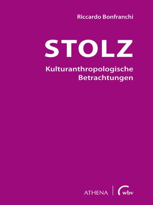 cover image of Stolz--Kulturanthropologische Betrachtungen